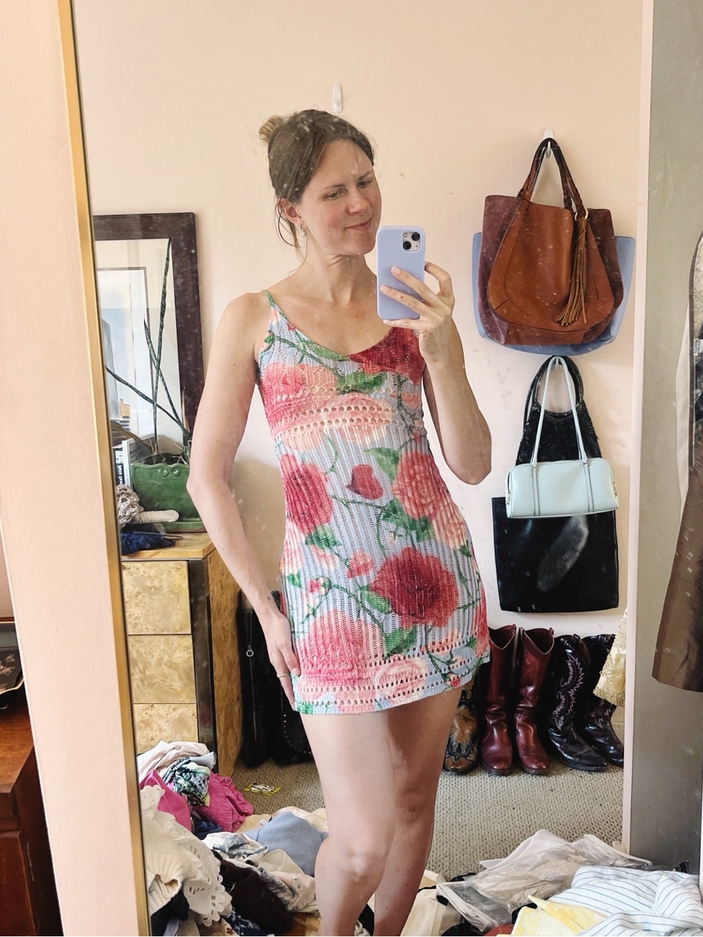 Loewe x Paula’s Ibiza Rose Knit Dress XS - Picture 8 of 9